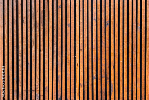 Brown wooden vertical lines modern interior plank surface texture background
