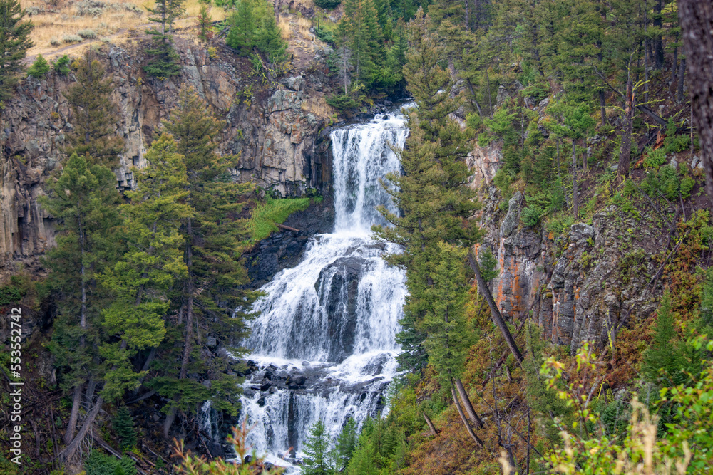 Obraz premium waterfall in summer