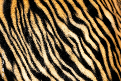 Tiger stripes background texture created using Generative AI