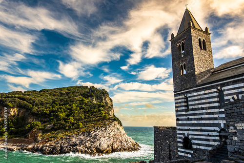 famous old town of Porto Venere in Italy