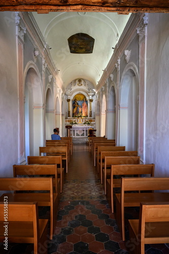 Inside of the church of Santa Maria dell Isola in Tropea  Calabria  ITALY 