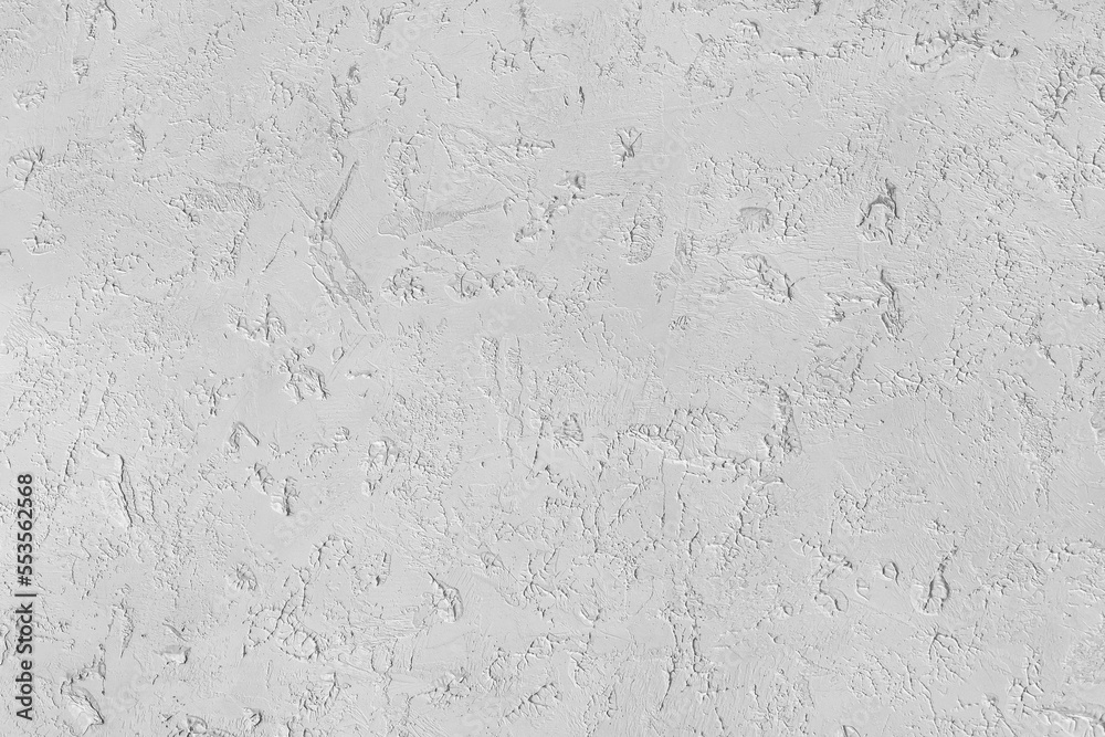 Fototapeta premium Abstract light grey wall white texture wallpaper surface stucco pattern paper plaster background