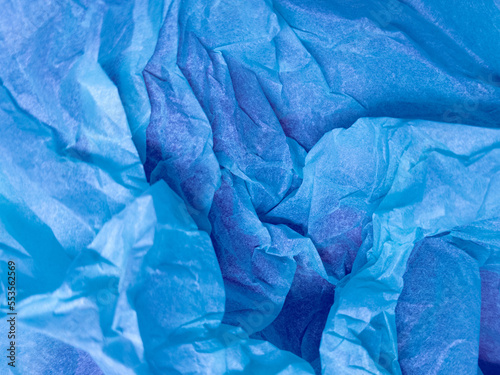 Wallpaper Mural Crumpled blue paper textured background Torontodigital.ca