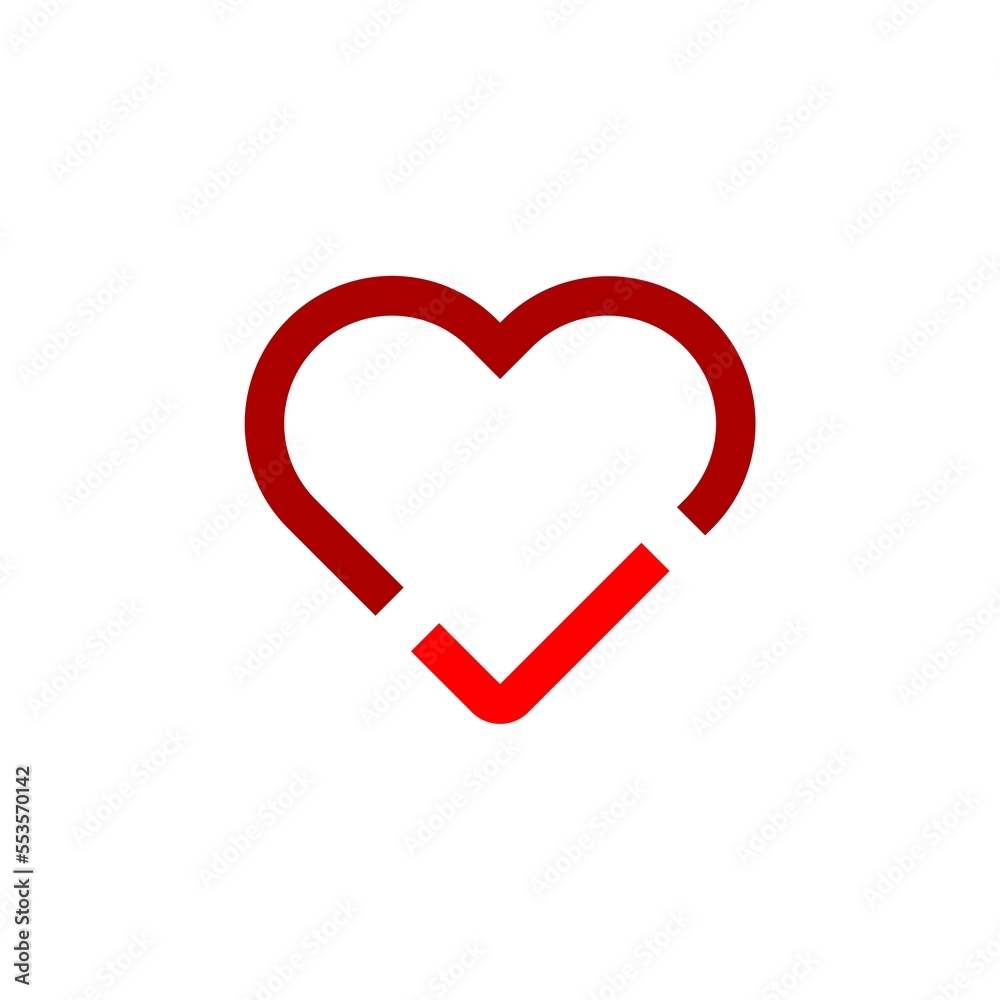 Check heart icon