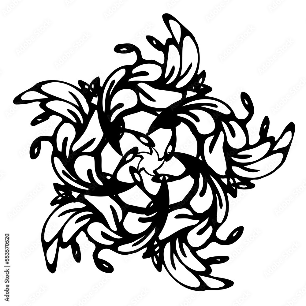 Fototapeta premium Mandala flower. PNG with transparent background
