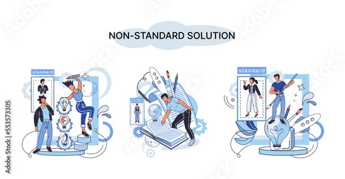 Non standart solution metaphor. Creation of individual decision for integration of disparate production, information and telecommunication systems of customer into single improve management efficiency