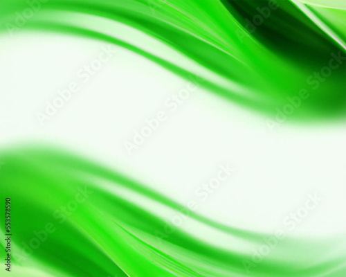 Green Abstract Flow Background