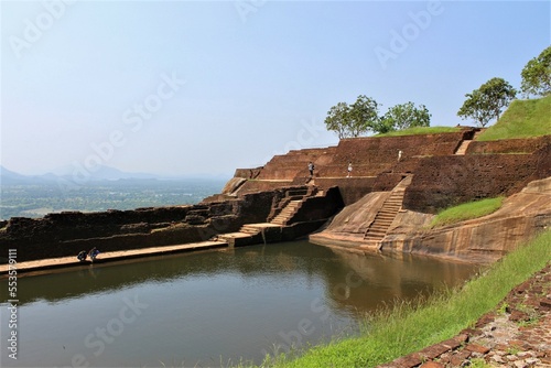 Sigiriya rock fortress, Sri Lanka. On top of mount Sigiriya, Sri Lanka (Ceylon) 