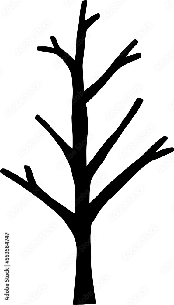 simplicity dead tree freehand drawing. simplicity dead tree freehand drawing.