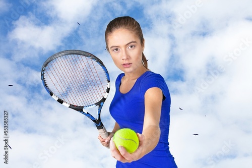 Sporty young tennis player outdoor © BillionPhotos.com