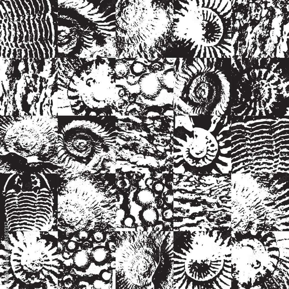 vector abstact seamless pattern background with sea stone texture with ...