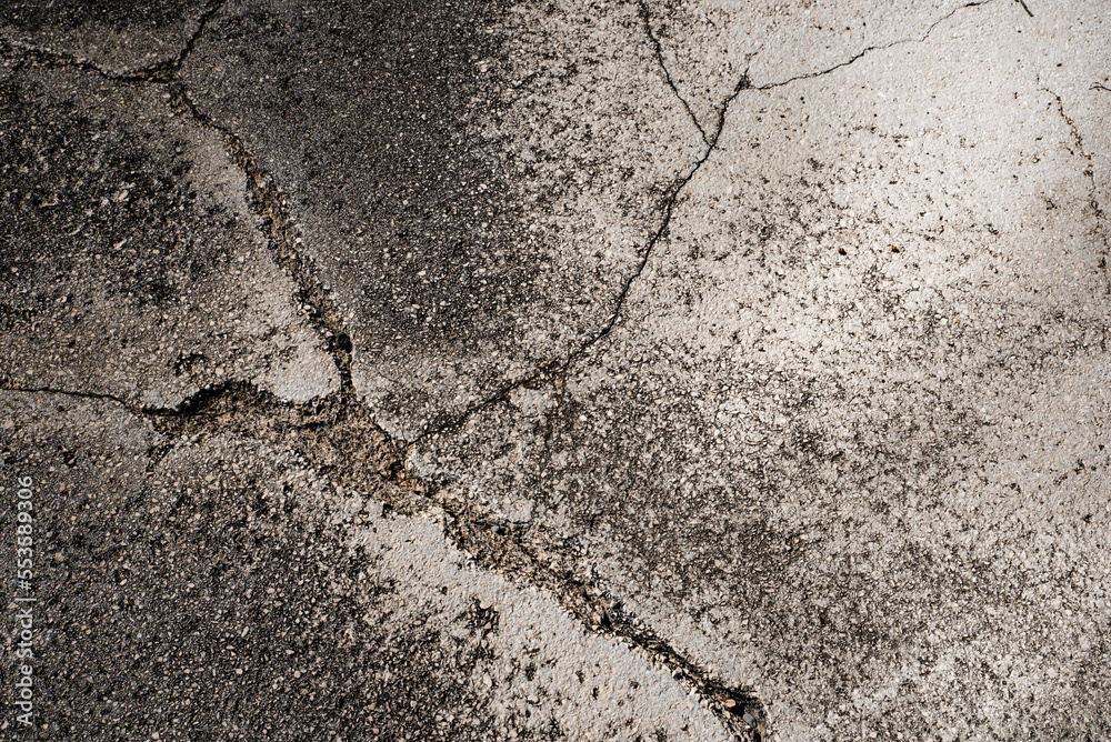 Obraz premium Abstract texture asphalt with crack
