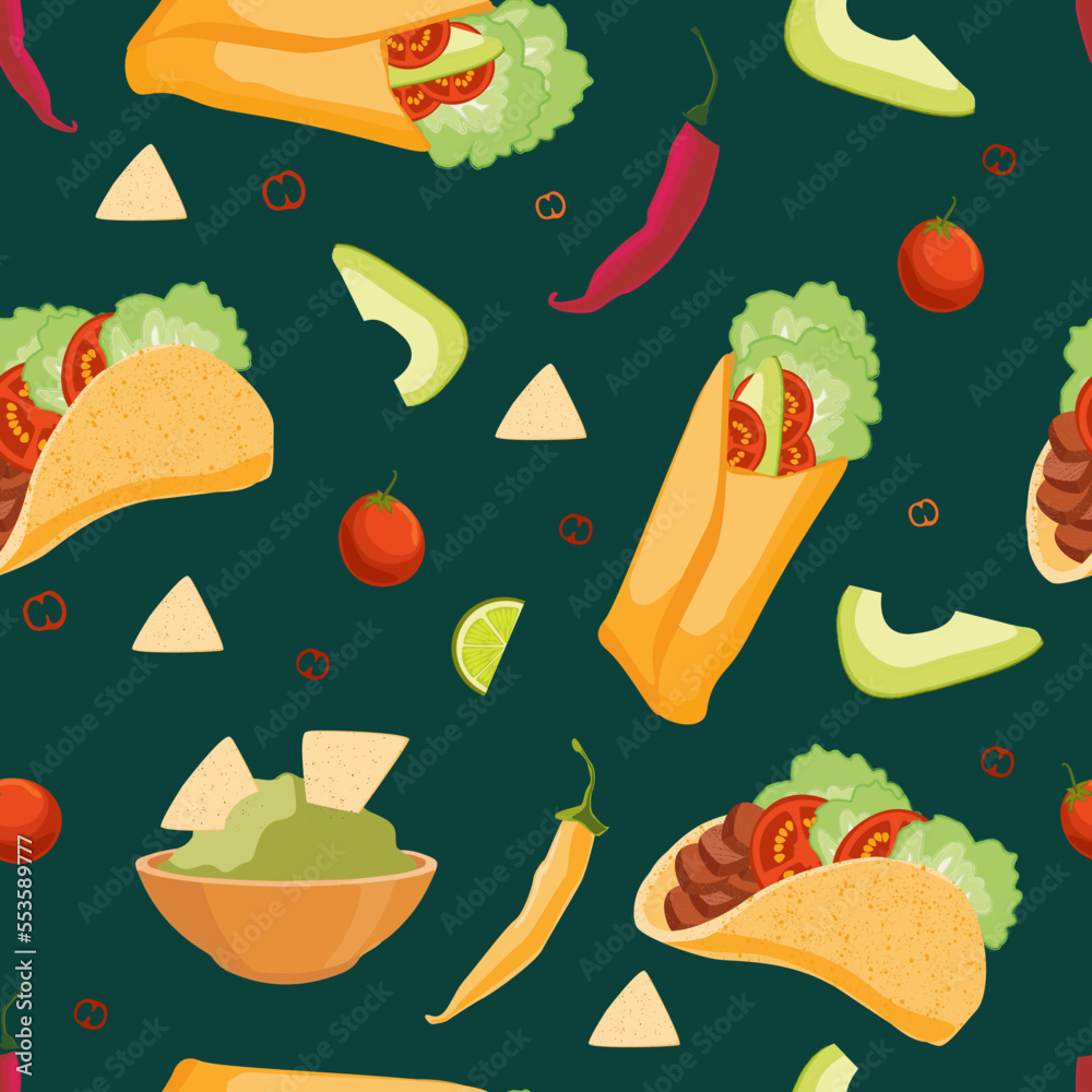 Tacos With Meat And Vegetable Traditional Mexican Fast food Taco tacos-with-meat-and-vegetable-traditional-mexican-fast-food-taco