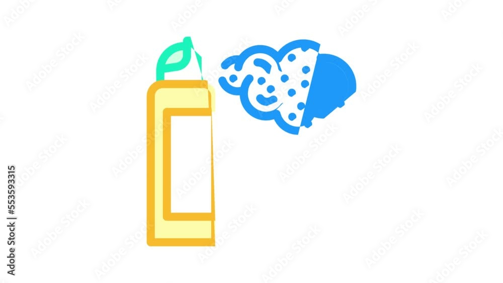 aerosol spray color icon animation