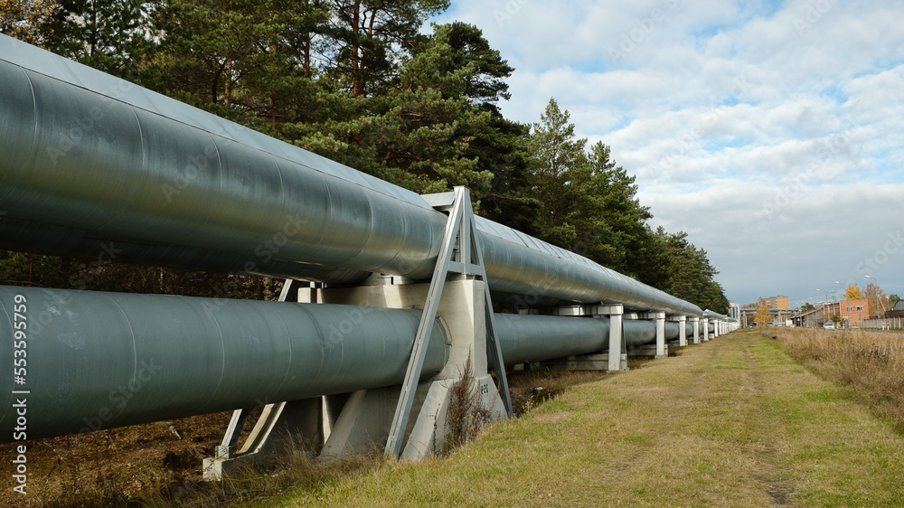 pipeline, in the photo pipeline close-up