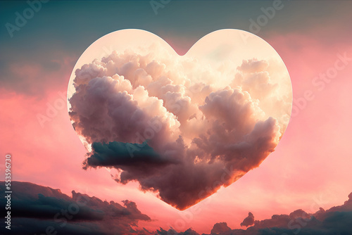 Cloud of love. Air clouds i...