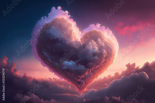 Cloud of love. Air clouds i...
