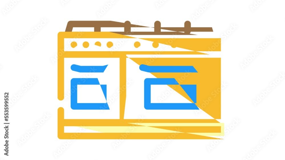 gas range color icon animation gas range color icon animation