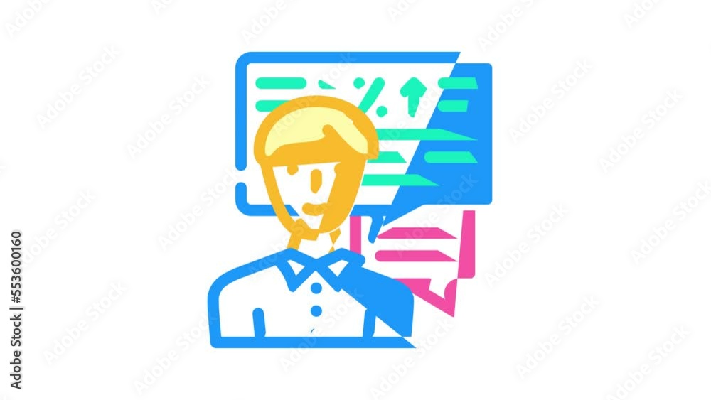 discounts of season sales color icon animation discounts of season sales color icon animation