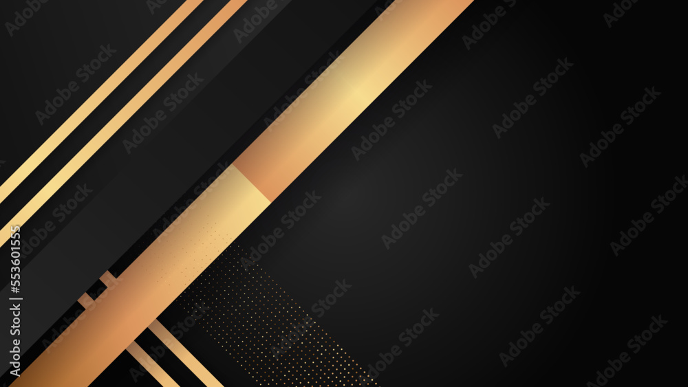 Luxury black and gold background