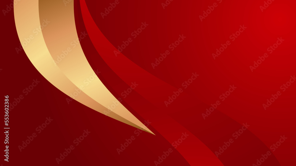 Obraz premium Luxury red and gold abstract background