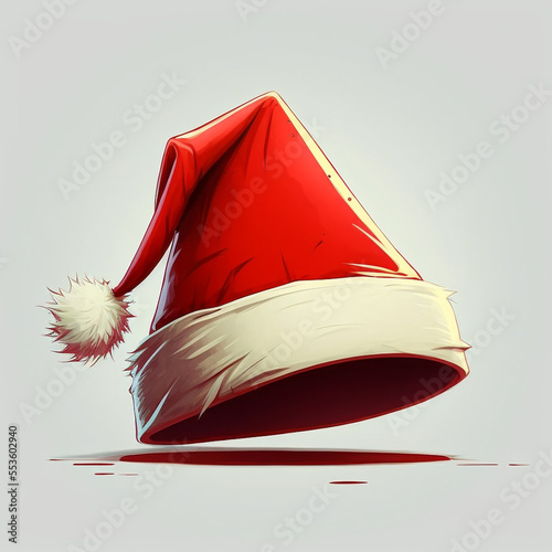 santa claus red hat isolated