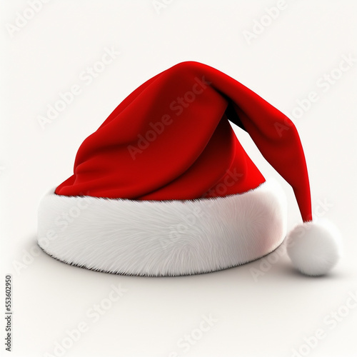 santa claus red hat isolated