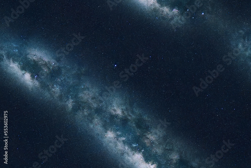 Close up shot of galaxy near us Generative AI