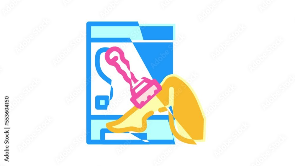 laser hair removal color icon animation laser hair removal color icon animation