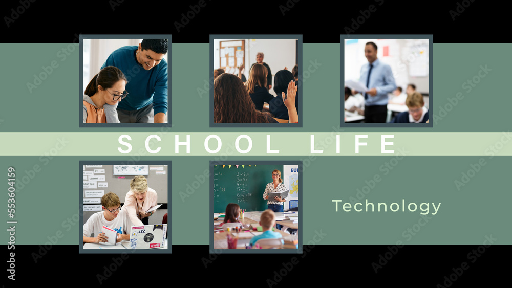 Student Overlay Images and Text Swop Overlay Stock Template | Adobe Stock