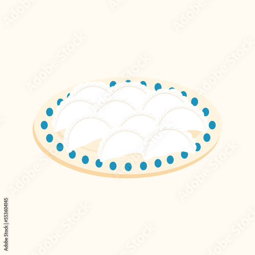 Dumplings dish of Ukrainian national cuisine