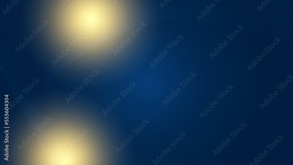 Luxury blue and gold abstract background