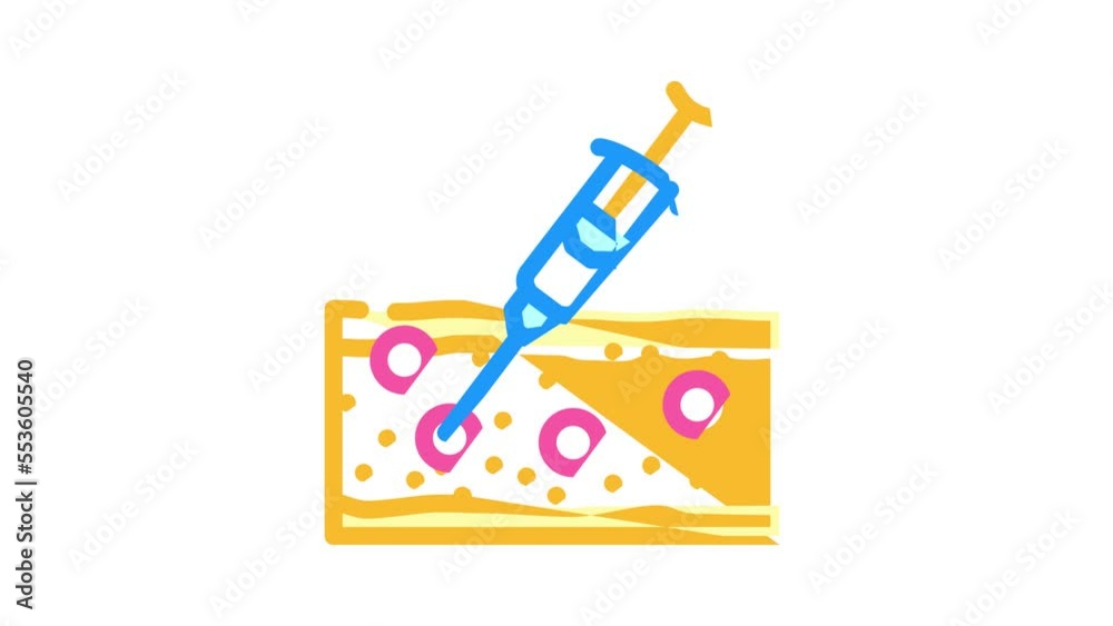 enzyme therapy color icon animation enzyme therapy color icon animation
