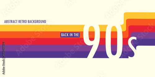 Abstract retro background back in the 90s.