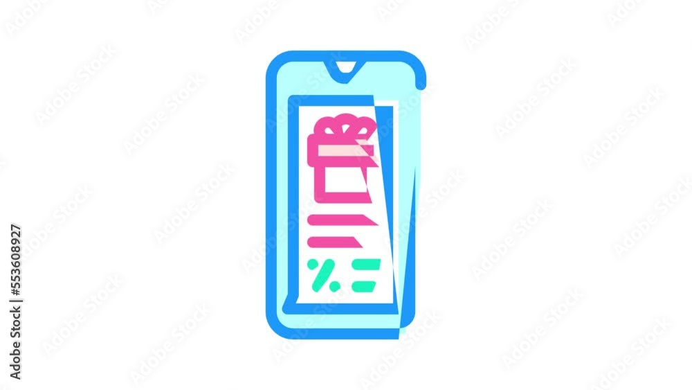 newsletter in messenger color icon animation newsletter in messenger color icon animation