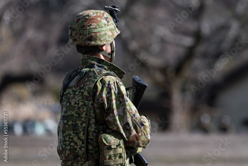 Tablou canvas 陸上自衛隊の自衛官（Japan ground self defense force infantry）