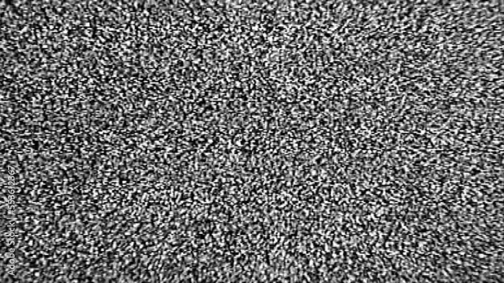 Flickering TV Snow - Loop Flickering TV Snow - Loop