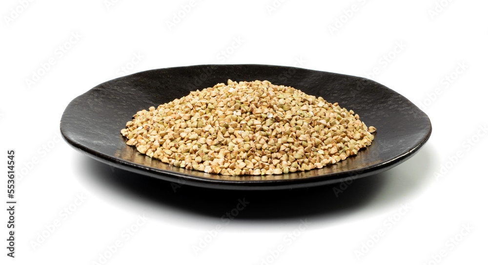 Raw Green Buckwheat Pile Isolated, Dry Buck Wheat Grains, Russian Kasha Heap, Uncooked Buckwheat Cut Out Raw Green Buckwheat Pile Isolated, Dry Buck Wheat Grains, Russian Kasha Heap, Uncooked Buckwheat Cut Out