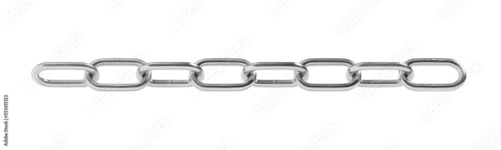 Fototapeta premium Chain isolated on white background. 3d illustration.