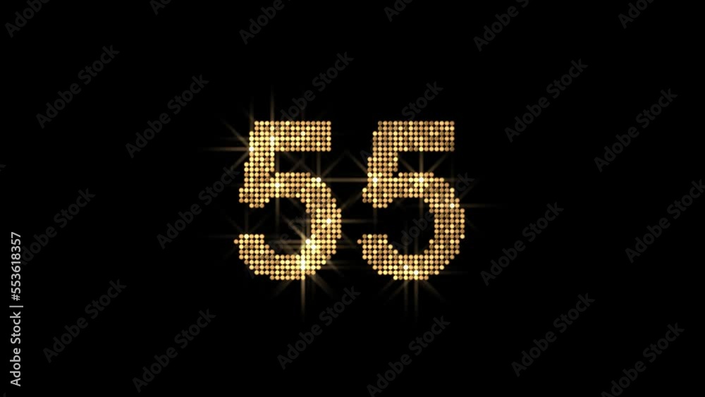 Glitter Countdown 60 seconds Happy NYE