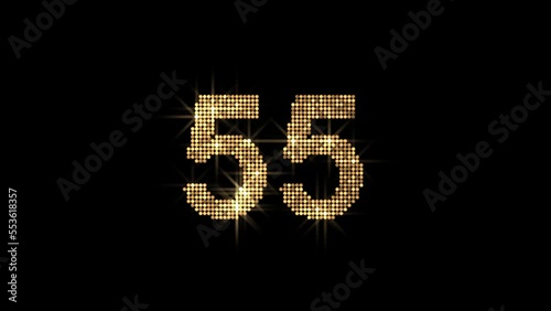 Glitter Countdown 60 seconds Happy NYE