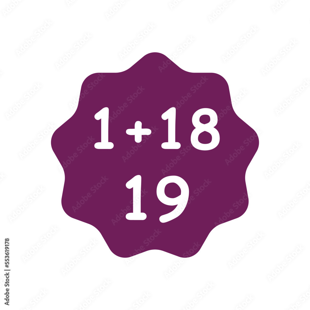 Divided mathematics for children vector template Divided mathematics for children vector template