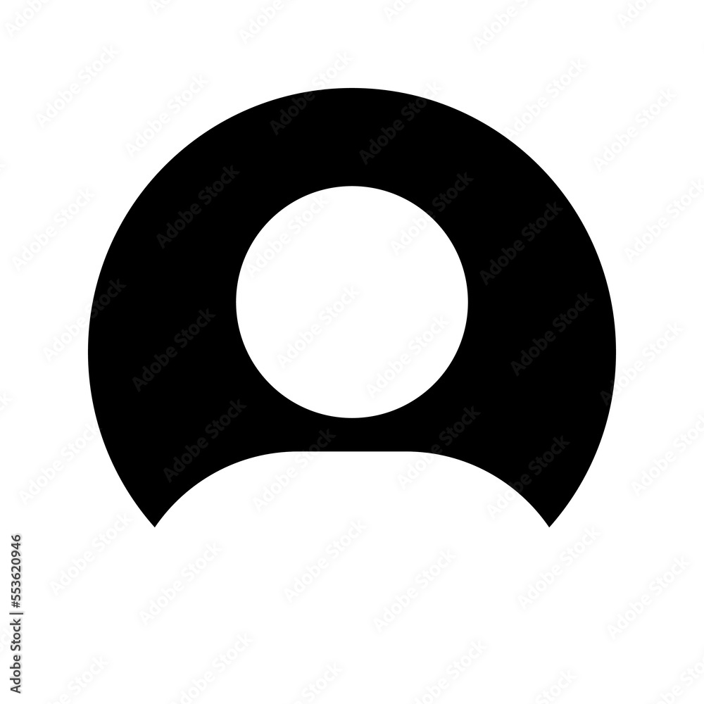 User avatar black icon illustration User avatar black icon illustration