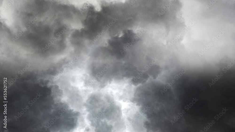 lightning strike in a thunderstorm. lightning strike in a thunderstorm.