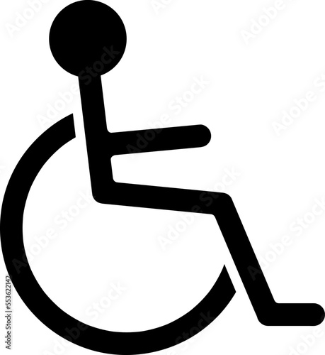 Disabled Handicap icon. vector illustration on white background..eps