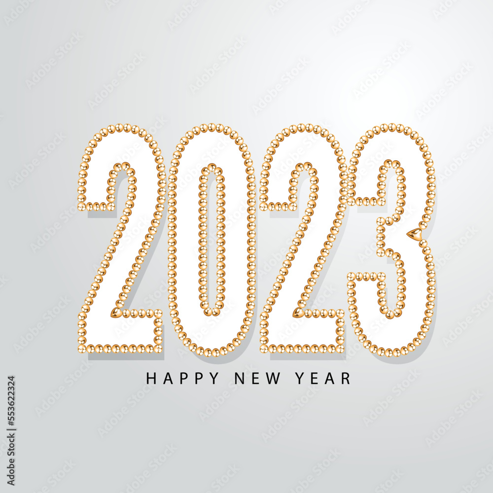 2023 Happy New Year Background Design. 