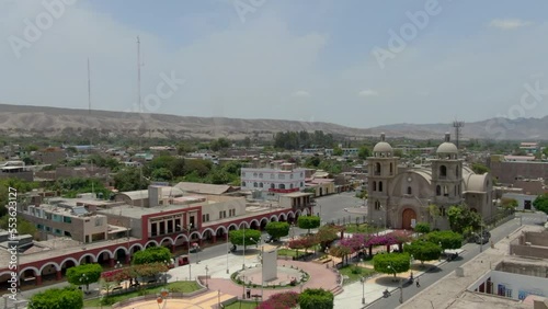 Templo y Plaza de armas de Palpa Ica Perú photo