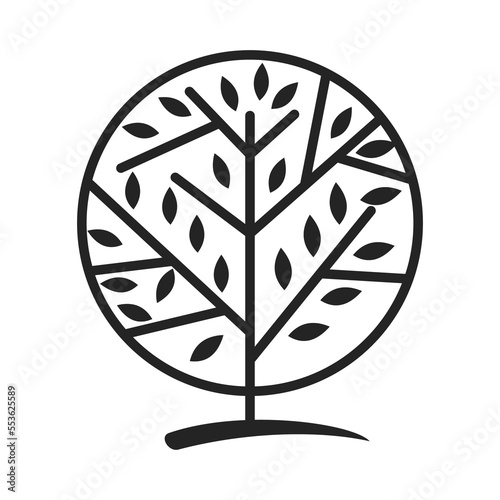 Tree Logo template Icon Illustration abstract Brand Identity