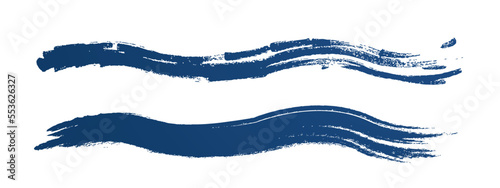 お正月の美しい筆模様。手書きの線。ブラシストローク。