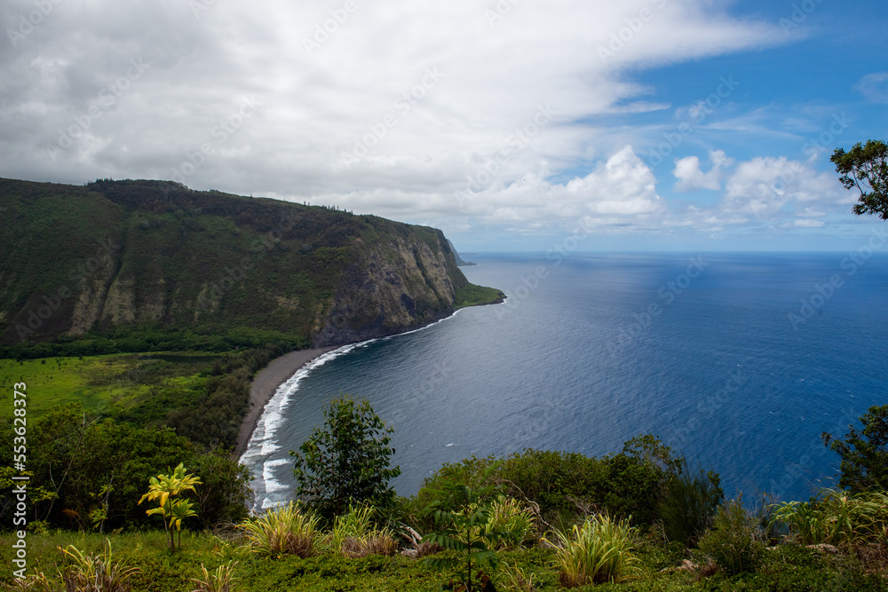 Waipio Valley Lookout view on Big Island, Hawaii Waipio Valley Lookout view on Big Island, Hawaii